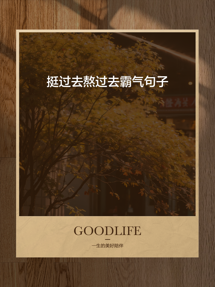挺过去熬过去霸气句子(挺过去熬过去霸气句子坚强的成语) 挺过去熬过去霸气句子(挺过去熬过去霸气句子坚强的成语)