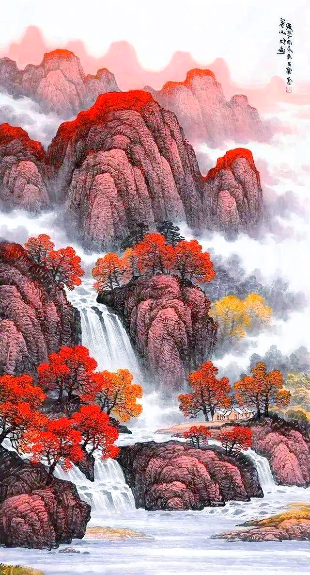 山水画图片大全招财聚财(山水画图片大全招财聚财微信头像) 山水画图片大全招财聚财(山水画图片大全招财聚财微信头像)