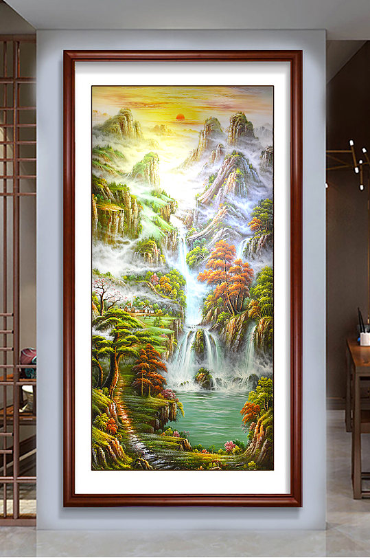 山水画图片大全招财聚财(山水画图片大全招财聚财微信头像) 山水画图片大全招财聚财(山水画图片大全招财聚财微信头像)