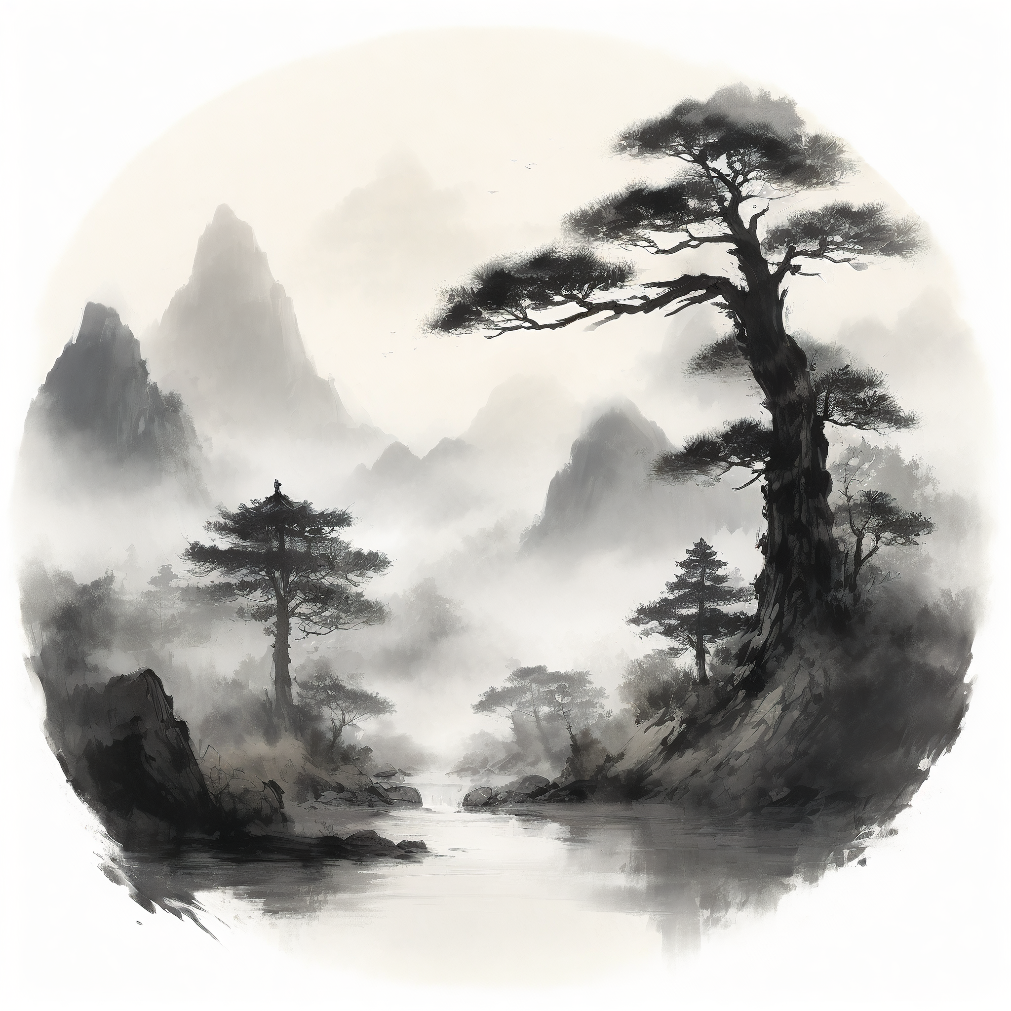 适合做微信头像的山水画(适合做微信头像的山水画图片) 适合做微信头像的山水画(适合做微信头像的山水画图片)
