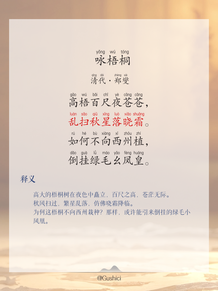 关于梧桐树的唯美句子(关于梧桐树的唯美句子摘抄) 关于梧桐树的唯美句子(关于梧桐树的唯美句子摘抄)
