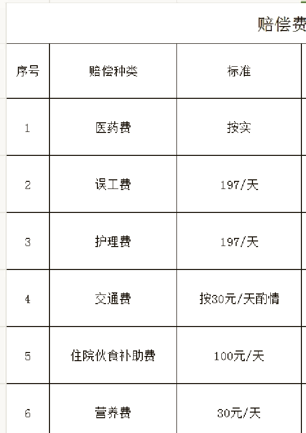 医疗事故赔偿明细表(医疗事故赔偿明细表死亡) 医疗事故赔偿明细表(医疗事故赔偿明细表死亡)