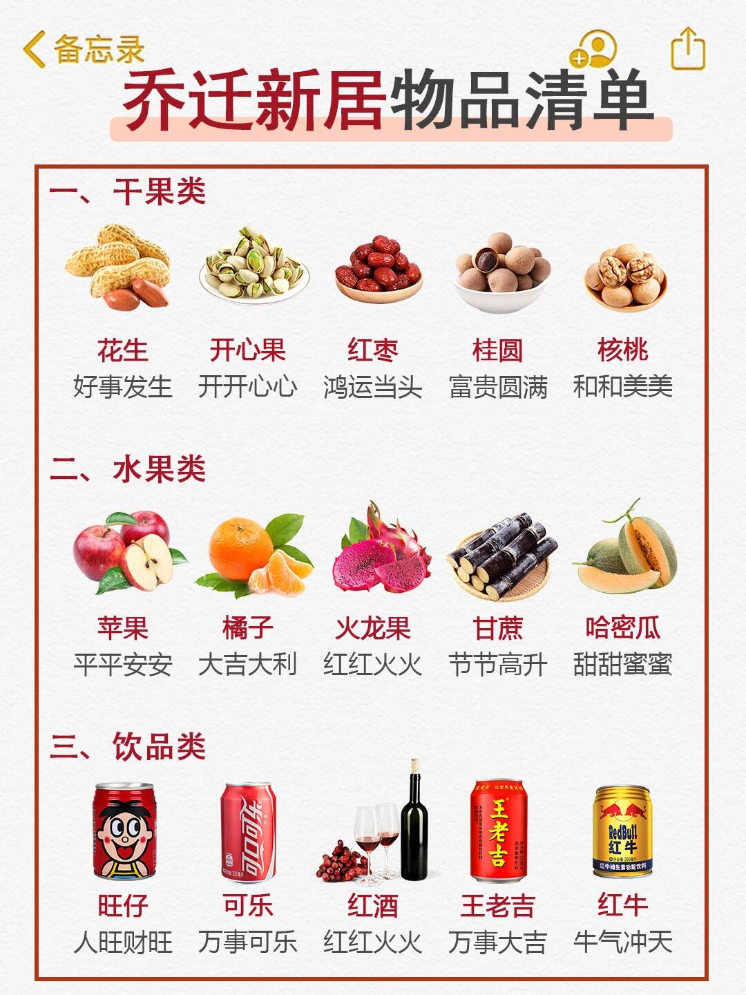 乔迁需要准备六样水果(乔迁需要准备六样水果多少个)