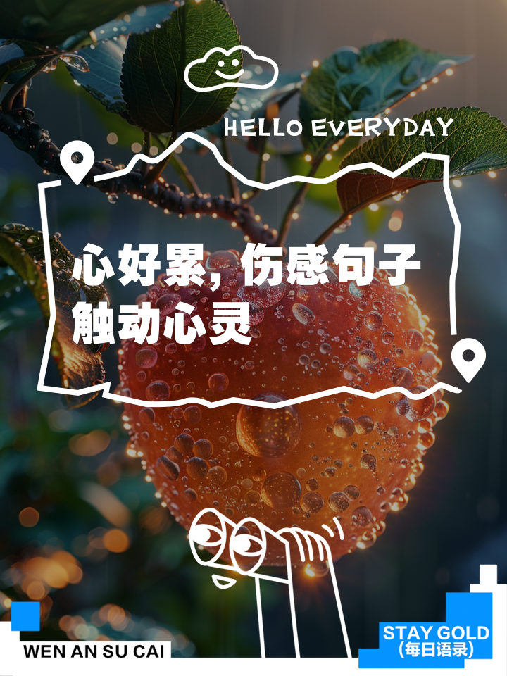 累了的句子说说心情身心疲惫图片(累了的句子说说心情 身心疲惫发朋友圈)