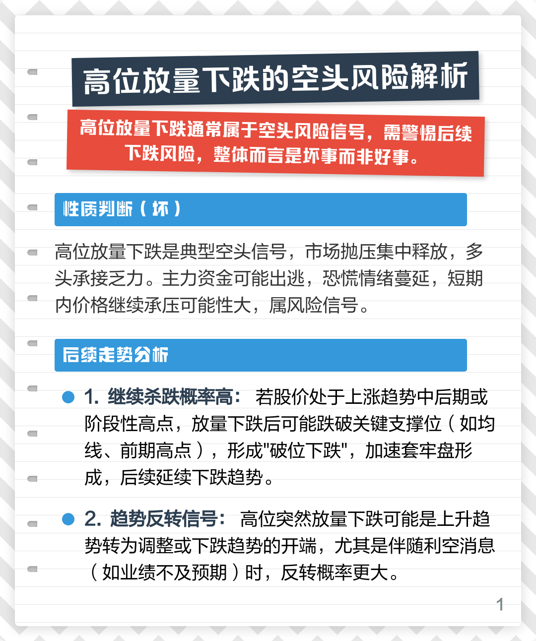 高位放量下跌是什么意思(高位放量下跌是好事还是坏事)